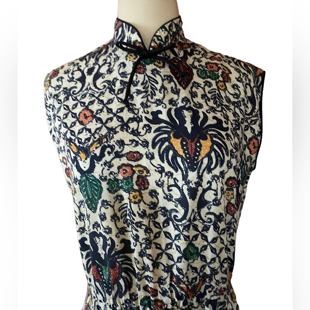 1970s‎ Floral Fit & Flare Dress - Picture 2 of 6